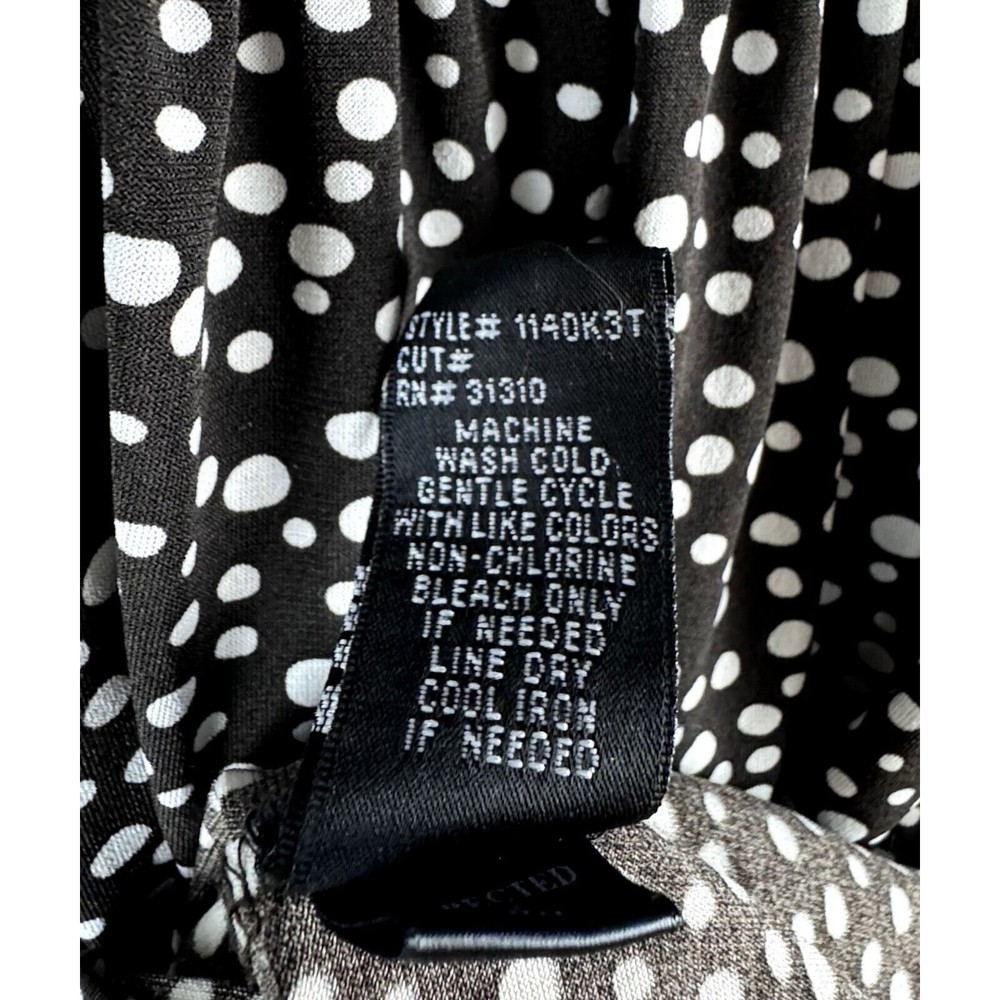 IZ Byer California Women Brown with White polka dots Dress Empire Waist Sz Small - Picture 5 of 5